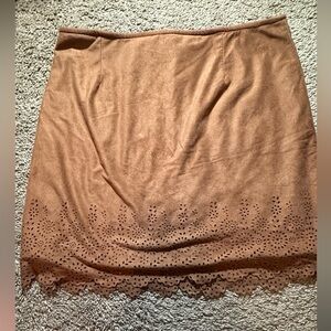 ⚡️brown suede skirt, juniors size XL⚡️